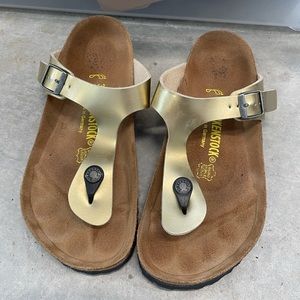 Birkenstock Gold size 8